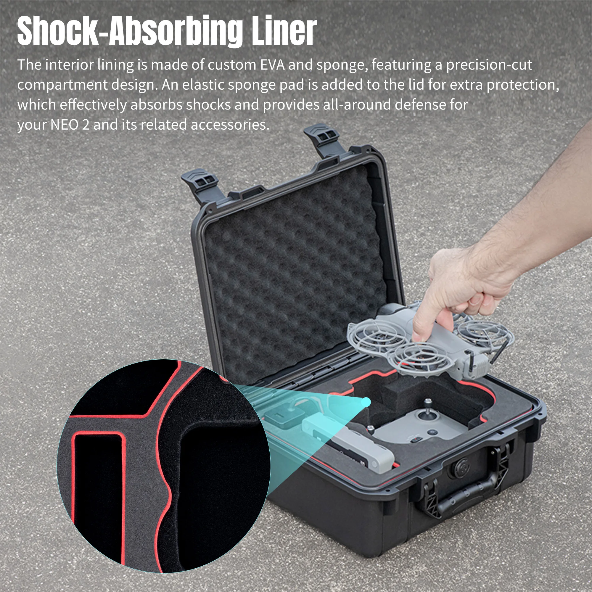 For DJI Neo 2 Portable Storage - đánh giá và giá Drone Hard Shell Case