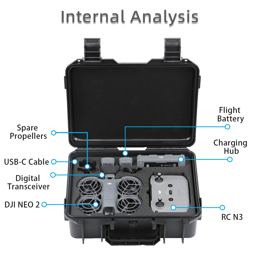 For DJI NEO 2 Case Bag Explosi - đánh giá và giá Drone Hard Shell Case