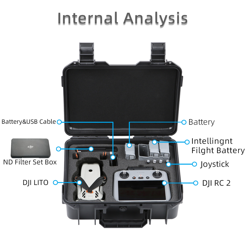 For DJI LITO 1 X1 Drone Hard S - đánh giá và giá Drone Hard Shell Case