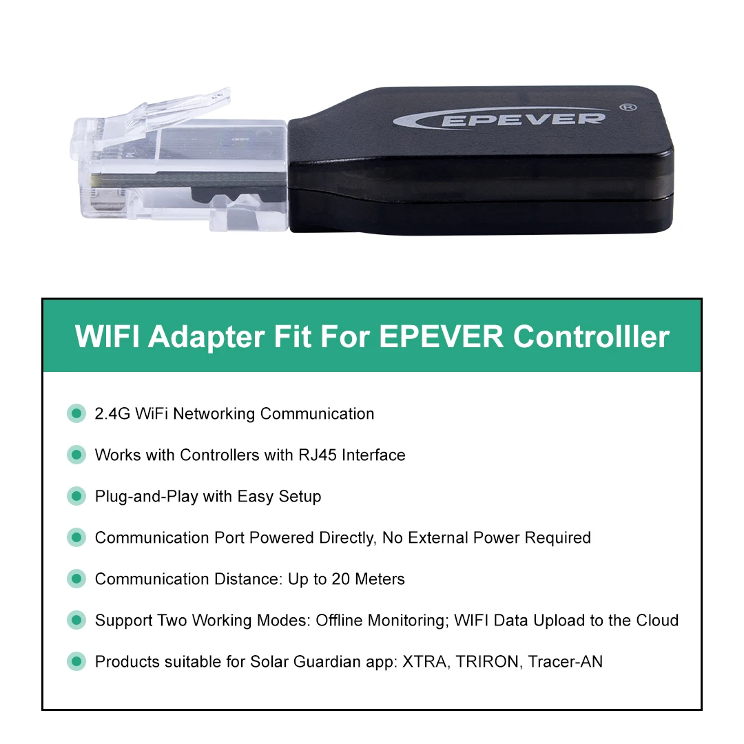 EPEVER WiFi 2.4G RJ45 D WIFI B - đánh giá và giá Drone Solar Charger