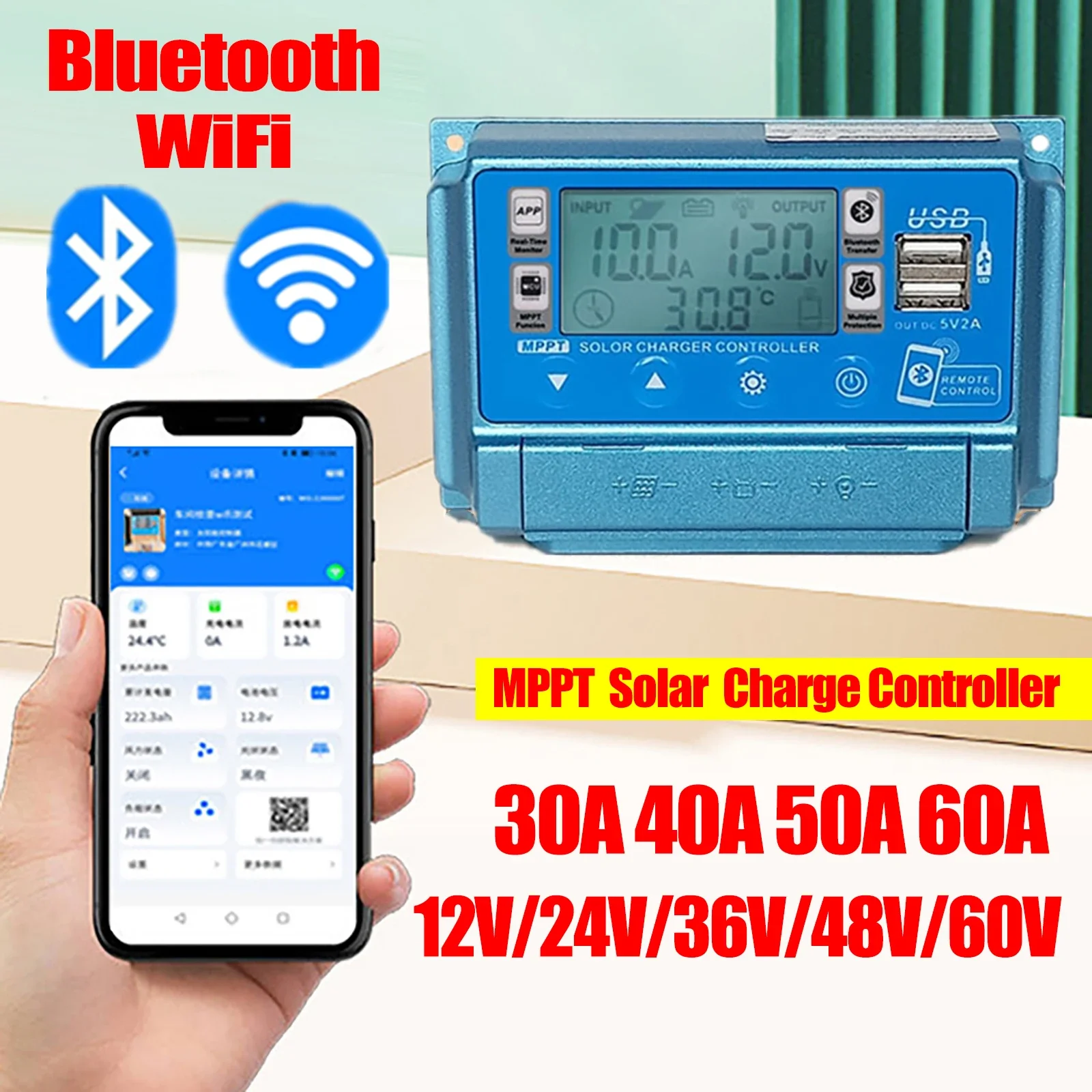 12V24V36V48V60V 30A/40A/50A/60 - đánh giá và giá Drone Solar Charger